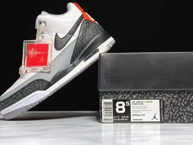 HYPE Retro NRG mens Tinker 3 Air Jordan Fire Red AQ3835-160 0508